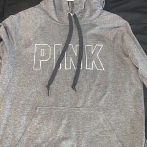 Gray athletic PINK Hoodie